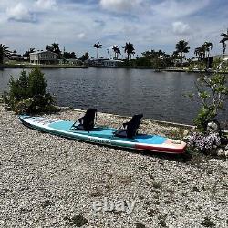 NAUTICA Paddleboard 2 Person Kayak & SUP Stand Up Paddle Board Combo Tandem Fish