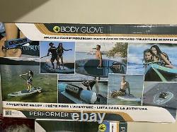 NEW BODY GLOVE PERFORMER 11 INFLATABLE PADDLE BOARD WithPUMP, PADDLE, LEASH, BAG