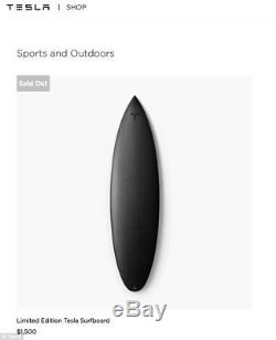 NEW Tesla Lost Carbon Fiber Surfboard Limited To 200 Produced SOLD OUT