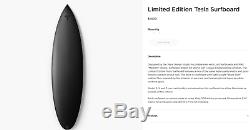 NEW Tesla Lost Carbon Fiber Surfboard Limited To 200 Worldwide