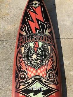New 63 Rock And Roll Collectors Art Board X Billabong Surfing Surfboard
