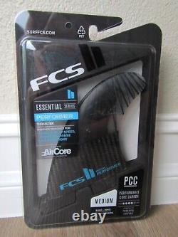 New Fcs II Essential Performer Thruster Performance Core Carbon Surfboard Fins M