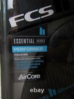 New Fcs II Essential Performer Thruster Performance Core Carbon Surfboard Fins M