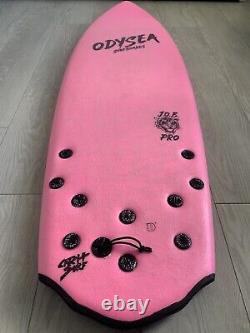 Odysea 5'2 JOB PRO CATCH SURF 5 Five Fin Soft Foam Pink Surfboard Tri Quad