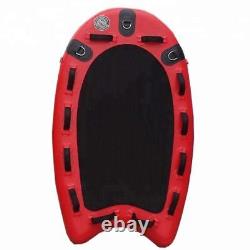 PVC Inflatable Rescue Board Paddle Board Floating Mat Surfing Board + Hand Pump