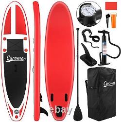 Paddle Board Inflatable Stand Up 6'' Thick Paddleboard Complete Accessories Red