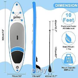 Paddle Board Inflatable Stand Up Paddleboard Surfboard w. Complete Accessories