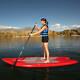 Paddleboard Adjustable Stand Up Freestyle Multi-sport Fiberglass Paddle Red