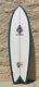 Paragon Retro Fish 6'0 Surfboard White With Dark Blue Rails