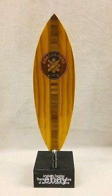 Pipeliner Wood Surfboard Surf Trophy