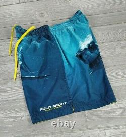 Polo Sport Ralph Lauren Vintage 1992 Shark Men's XL Swim Trunks 90s Shorts