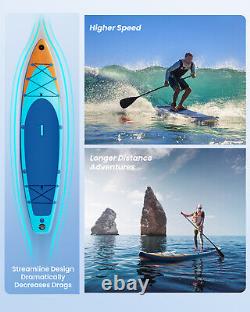 Premium 12' ft Inflatable Stand Up Paddle Board Surfboard Wide Stance Anti-Slip