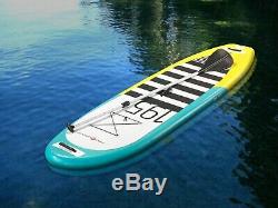 Pro6 P6-195 ISUP Inflatable Stand-Up Paddle Board 118x30x4, 9'10 Aqua Marina