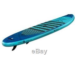Pro6 P6-Cruise ISUP Inflatable Stand-Up Paddle Board 132x35x6, 11' 2 Teal