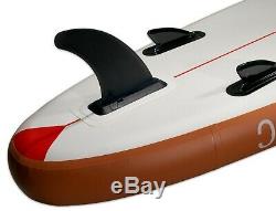 Pro6 P6-Pacific ISUP Inflatable Stand-Up Paddle Board 126x30x6, 10'6