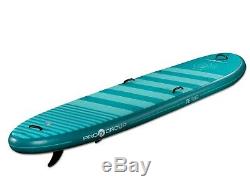 Pro6 P6-Yoga ISUP Inflatable Stand-Up Paddle Board 126x35x6, 10' 6 Dark Teal