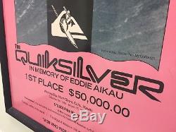 Quicksilver Eddie Aikau Big Wave Surfing Event Poster Waimea Bay 1989