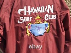 RARE HAWAIIAN SURF CLUB Honorary Member Jacket- Surfboard? Mens Sz. XL