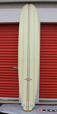 RARE Hap Jacobs Surf Boards Noserider Surfboard Longboard Fiberglass & Wood 10