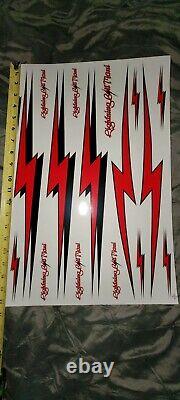 RARE Lightning Bolt Surfboards Maui Hawaiii Clear Red OG Vintage Surfing STICKER