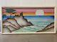 Rare Vintage Hawaiian California Surfing Airbrush Painting, Bernie Tsao 1983