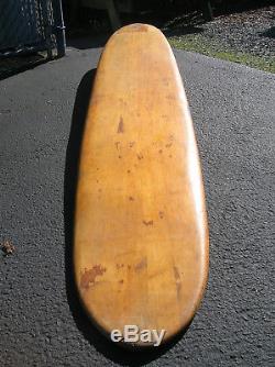 RARE vintage Greg Noll balsa wood surfboard 1950s longboard surfer surfing surf