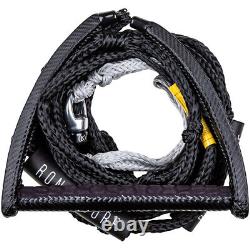 RONIX Spinner Synthetic Surf Rope with 10in Handle with 30ft 9-Section Carbon Rope