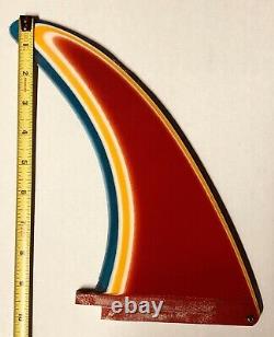 Rainbow Fin Vintage Mid 70's Multi Color's Surfboard Fin