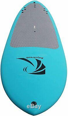 Raystreak 8'6 Blue Soft Top SUP 8ft6 Foam Surf Paddleboard with Deckpad Tie-Down