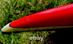 Robert August Signed 10' What I Ride Surfboard Red/White/Blue