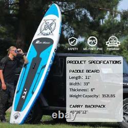 Runwave Inflatable Stand Up Paddle Board 11'×33''×6''(6'' Thick) Non-Slip Deck
