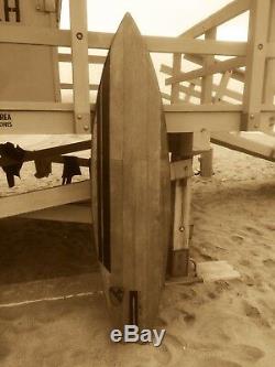 SURFBOARD WOOD WEBSTER ORIGINAL Vintage Vietnam 1st Calvary-CHARLIE DON'T SURF