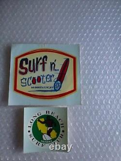 SURF CLUB LONG BEACH CA SURF N SCOOTER MONTAUK NY SURFING DECAL STICKER neocurio