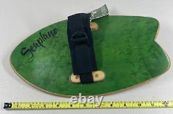 Seaplane Body Surfing Hand Plane Fish Shaped Green MB105 & Tag Birds Eye Maple