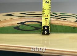 Seaplane Body Surfing Hand Plane Fish Shaped Green MB105 & Tag Birds Eye Maple