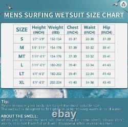 Seaskin Surf Wetsuit for Mens and Womens 3/2mm Chest Zip Full Wetsuit, Size MT