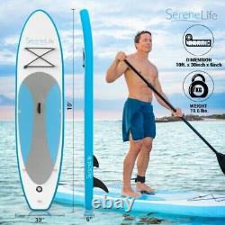 SereneLife 10FT Surf Stand Up Paddle Board With Accessories