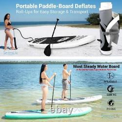 SereneLife Inflatable Stand Up Paddle Board 11' Ft. Standup Sup Paddle