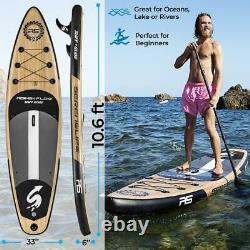 Serenelife Rising Flow Inflatable Paddleboard iSUP stand Up Water Paddle-Board