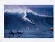 Signed Surf Photo Of Gerry Lopez At Sunset Beach 1972