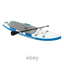 Stand Up Paddle Board 10' Inflatable SUP withbackpack Surf Water Sports Blue White