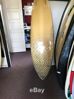Steve Lis Gold Fish Vintage Twin Fin Surfboard 1984