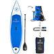 Supflex 10'8 All-around Inflatable Stand Up Paddle Board, Paddle, Fins, Leash, Bag