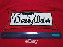 Surf Boards by Dewey Weber Surfer Surfing Waves Jacket Coat Surfboard Red Sz XL