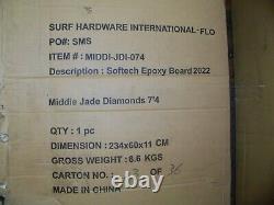 Surf Hardware International Softech Epoxy Board 2022 Middie Jade Diamonds 7'4