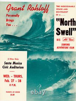 Surf Movie Poster North Swell-by Grant Rohloff-Santa Monica venue