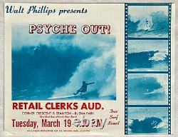 Surf Movie Poster-Psyche Out by Walt Phillips- original