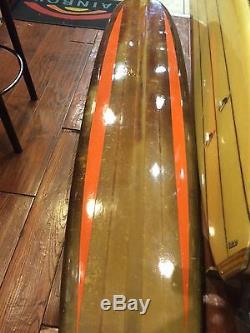Surf board 9.6 drextra 1960 antique woody fail water tight nice atique