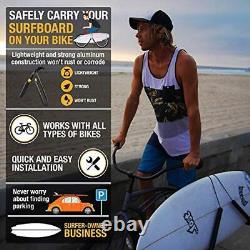 Surfboard Bike Rack Cruise to Your Surf Spot Choose Color Black