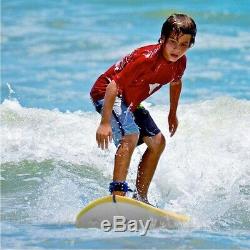 Surfboard Longboard Board Surfing Water Sport Adults Durable Foam Removable Fins